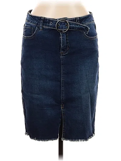 Pre-owned One 5 One Denim Skirt In Blue