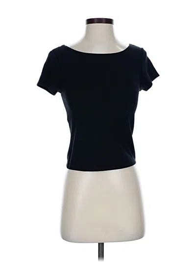 Pre-owned Uniqlo Short Sleeve T-shirt In Black