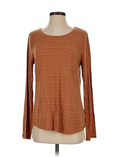 Pre-owned Prana Long Sleeve T-shirt In Brown