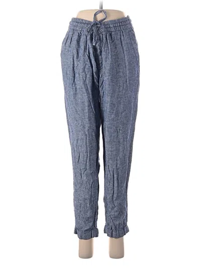 Pre-owned Old Navy Linen Pants In Blue