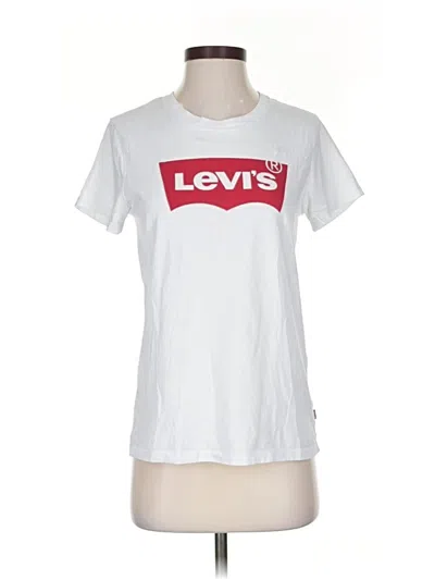 Pre-owned Levi's Short Sleeve T-shirt In White