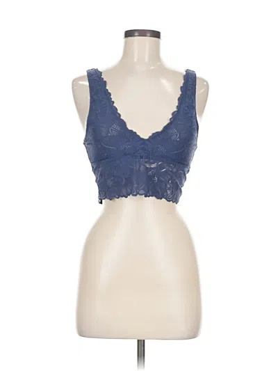 Pre-owned Aerie Tank Top Blue Sweetheart Neckline Tops