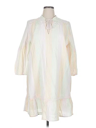 Pre-owned Crown & Ivy Casual Dress In White