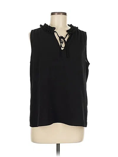 Pre-owned Cece Sleeveless Blouse In Black