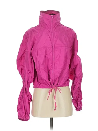 Pre-owned Onzie Windbreaker Jacket In Pink