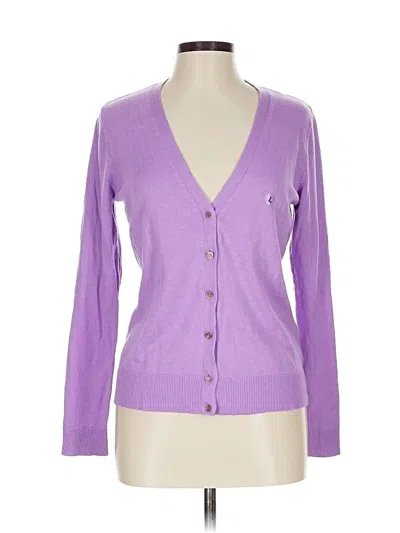 Pre-owned 7th Avenue Design Studio New York & Company Cardigan Sweater In Purple