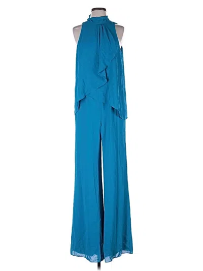 Pre-owned Halston Heritage Jumpsuit In Blue