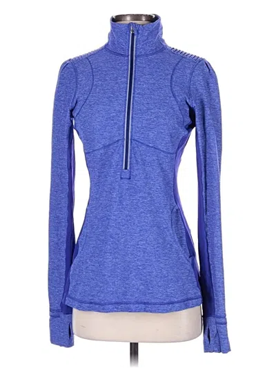 Pre-owned Lululemon Athletica Fleece Jacket In Blue