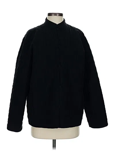 Pre-owned Eileen Fisher Jacket In Black