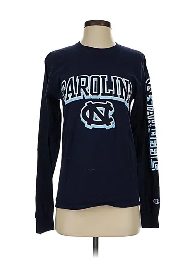 Pre-owned Champion Long Sleeve T-shirt In Blue