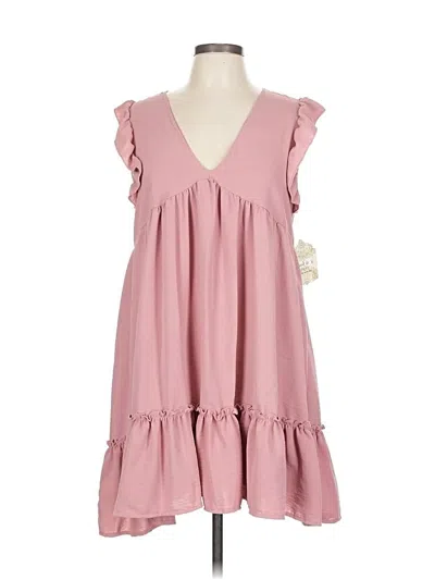 Pre-owned Altar'd State Casual Dress In Pink