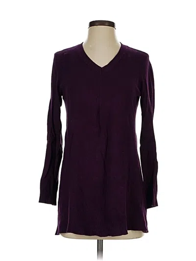 Pre-owned Dkny Jeans 3/4 Sleeve T-shirt In Purple