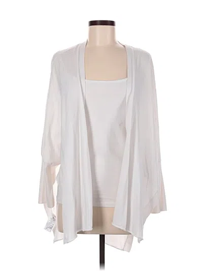Pre-owned Tommy Bahama Cardigan Sweater In White