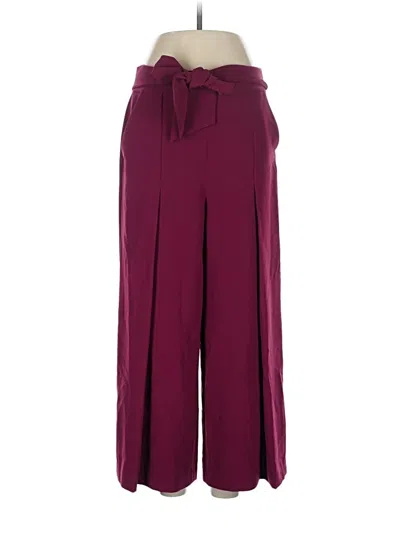 Pre-owned Ted Baker Casual Pants In Burgundy