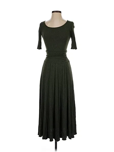 Pre-owned Bordeaux Casual Dress In Green