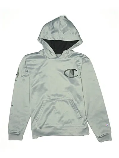 Pre-owned Champion Kids' Pullover Hoodie In Gray