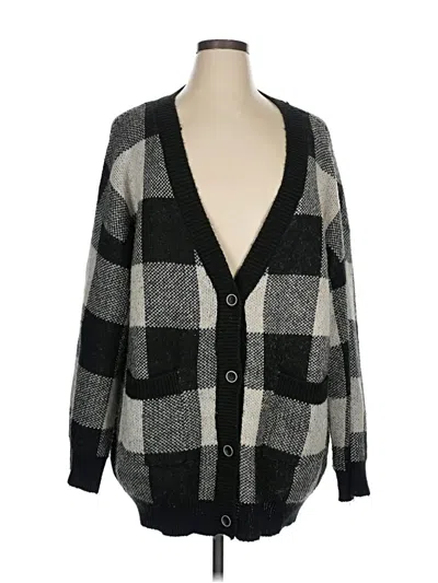 Pre-owned Vigoss Cardigan Sweater In Black