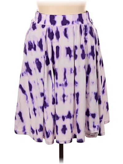 Pre-owned Lularoe Casual Skirt In Purple