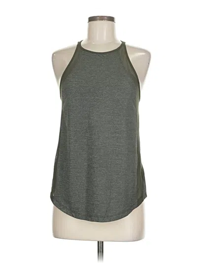 Pre-owned Lululemon Athletica Tank Top Green Halter Neckline Tops