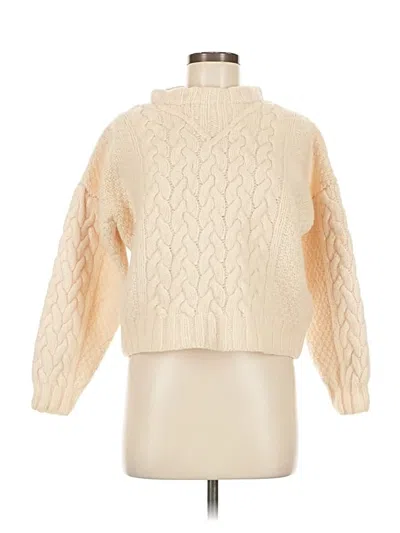 Pre-owned John Ashford Pullover Sweater In White