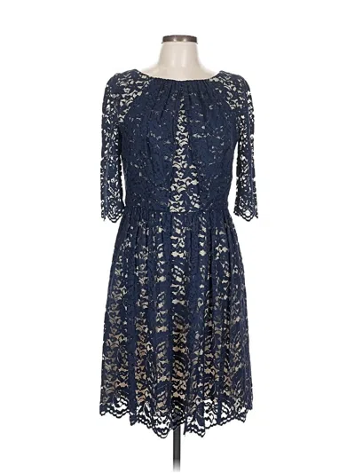 Pre-owned Erdem Cocktail Dress In Blue