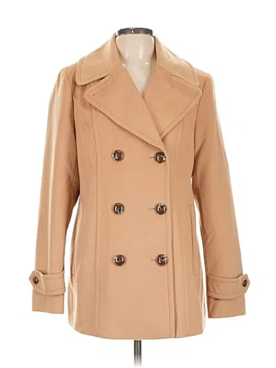 Pre-owned Lands' End Coat In Brown