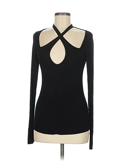 Pre-owned Michael Lauren Long Sleeve T-shirt In Black