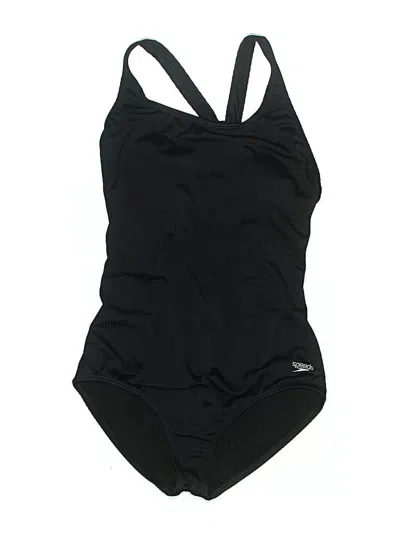 Pre-owned Speedo One Piece Swimsuit In Black