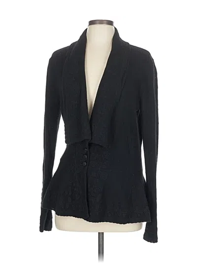 Pre-owned Polo Ralph Lauren Wool Cardigan Sweater In Black