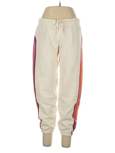 Pre-owned Marine Layer Track Pants In White