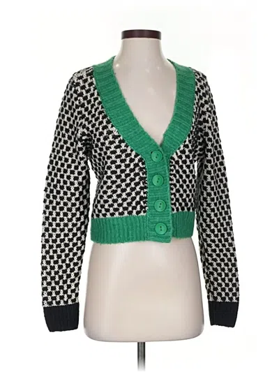 Pre-owned Maeve Cardigan Sweater In Green
