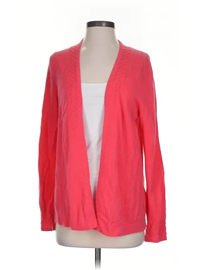 Pre-owned Charter Club Cashmere Cardigan Sweater In Pink
