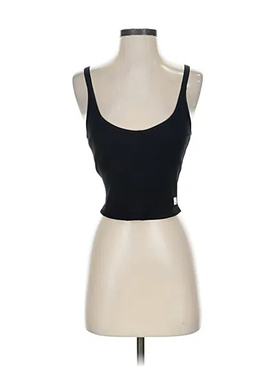 Pre-owned Vuori Tank Top Black Strapless Neckline Tops