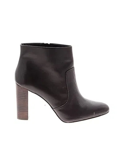 Pre-owned Ann Taylor Ankle Boots In Brown