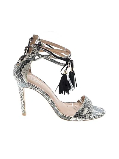 Pre-owned Aldo Heels In Black