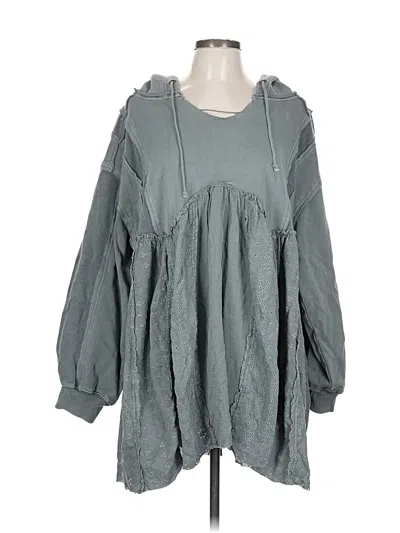 Pre-owned Free People Poncho In Gray