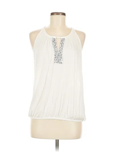 Pre-owned Ann Taylor Loft Outlet Sleeveless Blouse In White