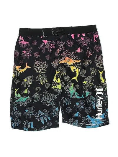 Pre-owned Hurley Board Shorts In Black