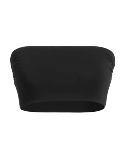 Alessia Santi Woman Top Black Size 3 Polyester, Viscose, Elastane In Black