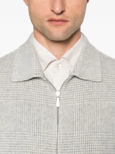 Eleventy Bomberjacke Mit Reissverschluss In Gray