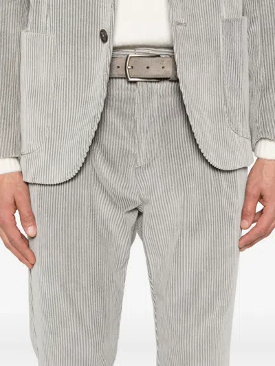 Eleventy Anzug Aus Cord In Gray