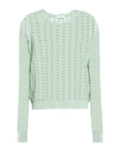 Ballantyne Woman Sweater Light Green Size 8 Cotton In Green