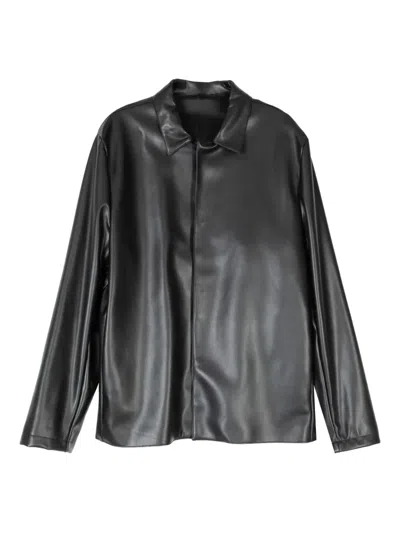 侧口袋衬衫领夹克