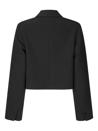 Samsoe & Samsoe Salaney Button-up Blazer In Black