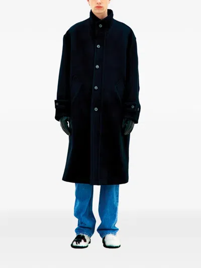 Coor High-neck Coat In Black