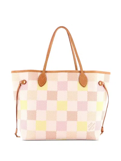 Pre-owned Louis Vuitton Neverfull Nm Limited Edition Damierlicious Giant Mm Tote Bag In Multi