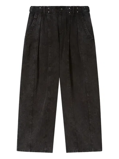 Isabel Marant X Ireme Studded Straight Trousers In Black