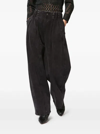 Isabel Marant X Ireme Studded Straight Trousers In Black