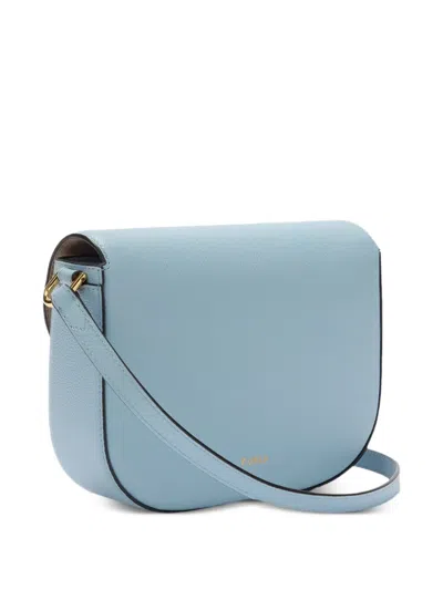 Furla Small Moonlight Leather Cross Body Bag In Blue
