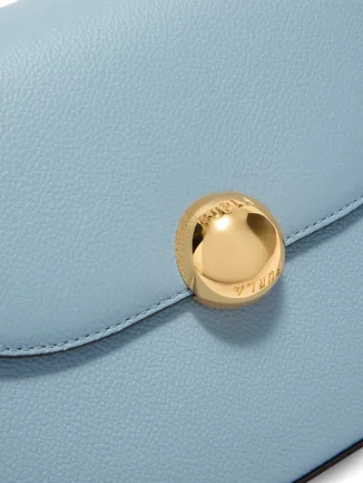 Furla Small Moonlight Leather Cross Body Bag In Blue